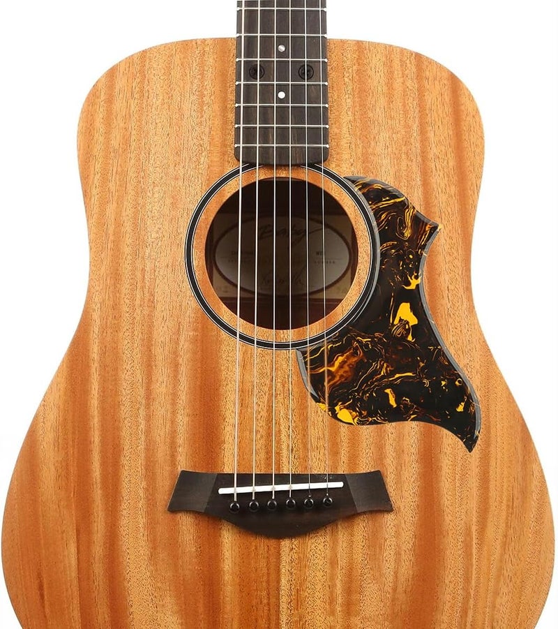 Domofa Acoustic Guitar Pickguard Thick Pick Guard Self Adhesive for Acoustic Guitar Replacement Parts (Yellow Pulp Pattern) - Image 3
